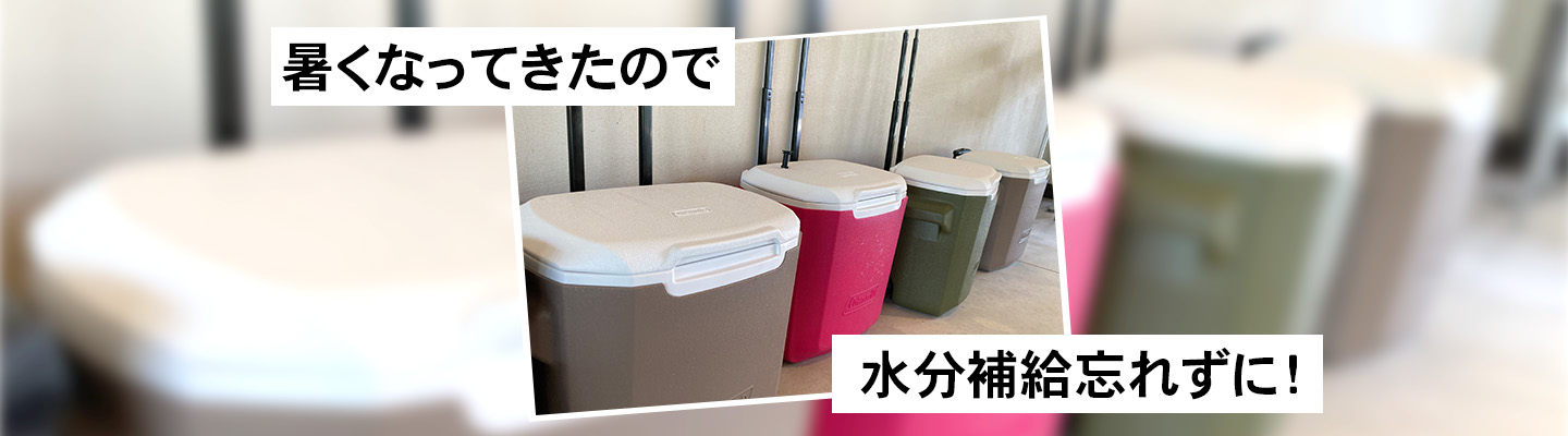 暑くなってきたので水分補給忘れずに！